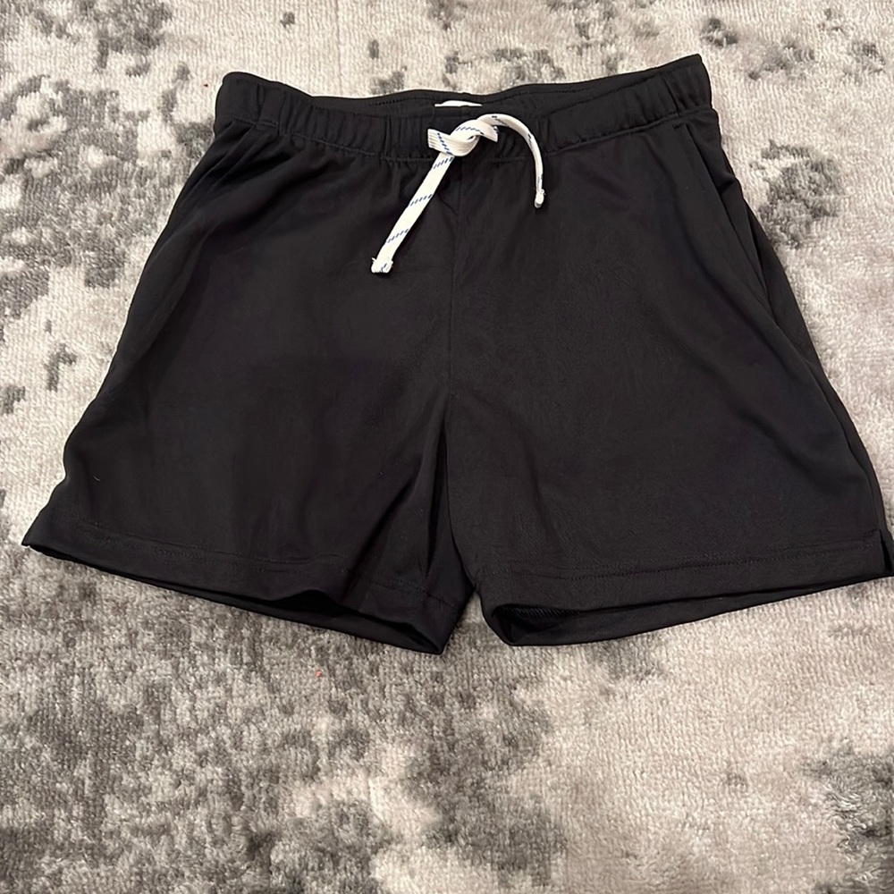 Boys size L (10-11) JCrew Crewcuts Active black mesh shorts